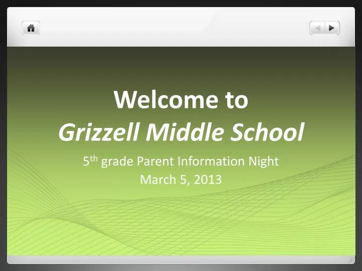 welcome to grizzell middle school