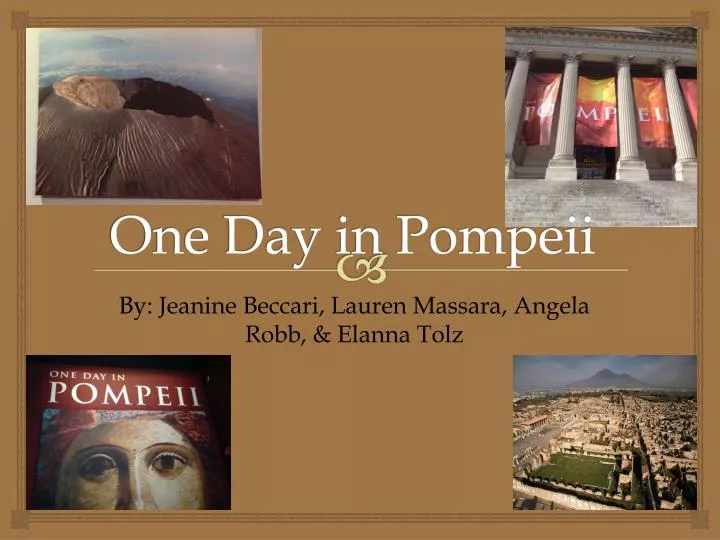 one day in pompeii