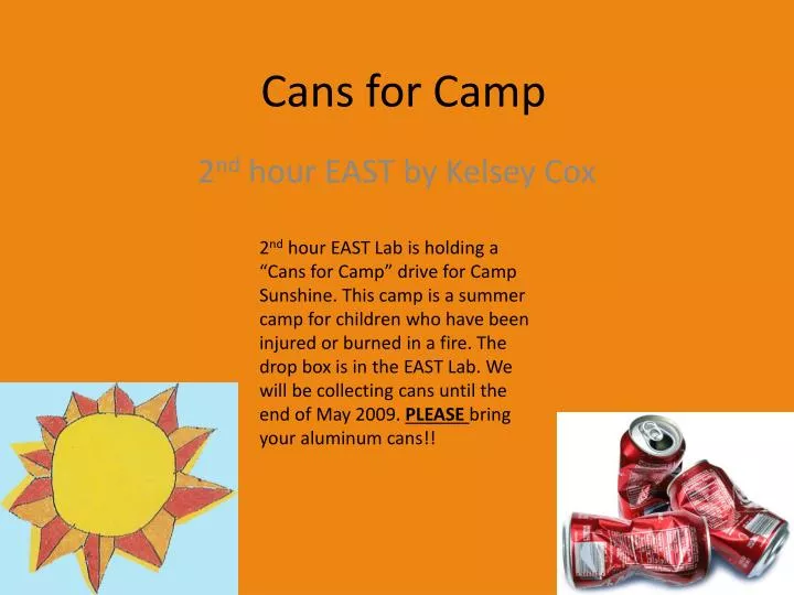 cans for camp