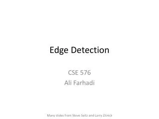 Edge Detection