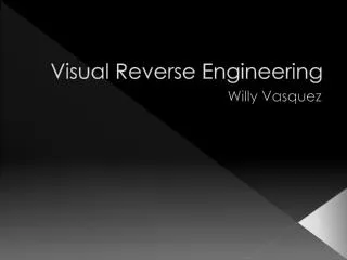 Visual Reverse Engineering