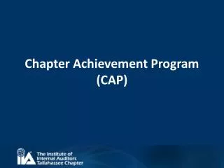 Chapter Achievement Program (CAP)