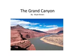 The Grand Canyon By: Aliyah Brown