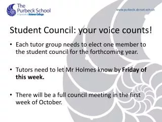 Student Council: your voice counts!