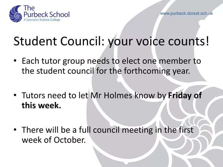 student council your voice counts