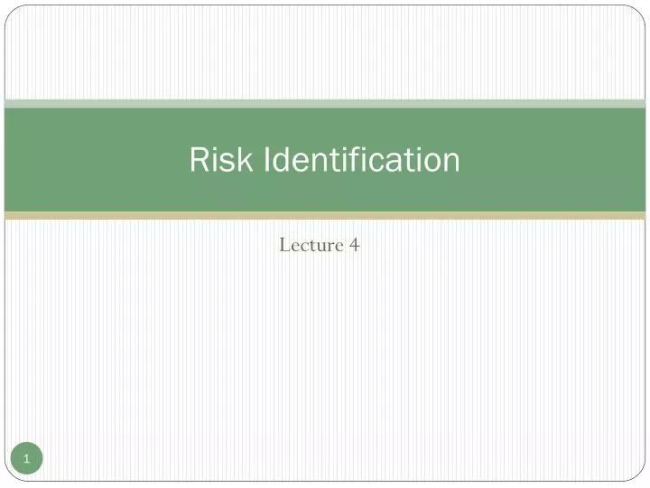 risk identification