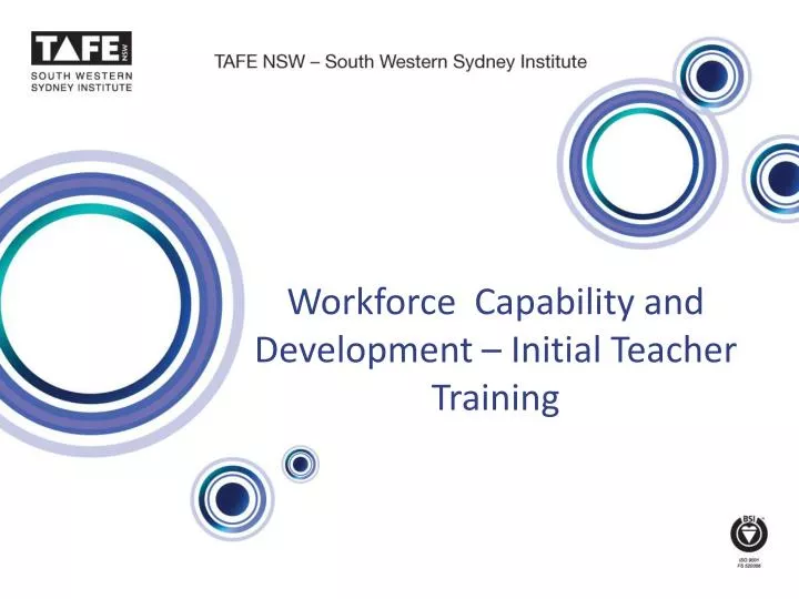 workforce capability and development initial teacher training