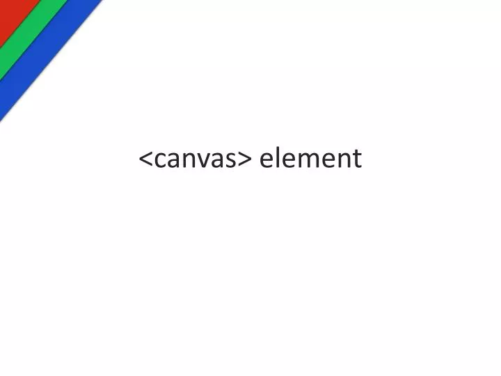 canvas element