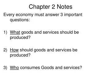 Chapter 2 Notes