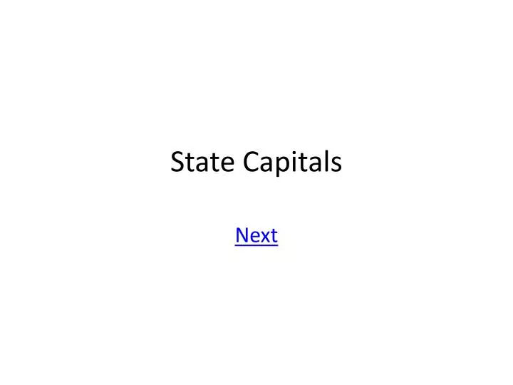 state capitals