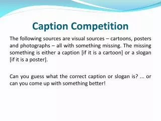 Caption Competition