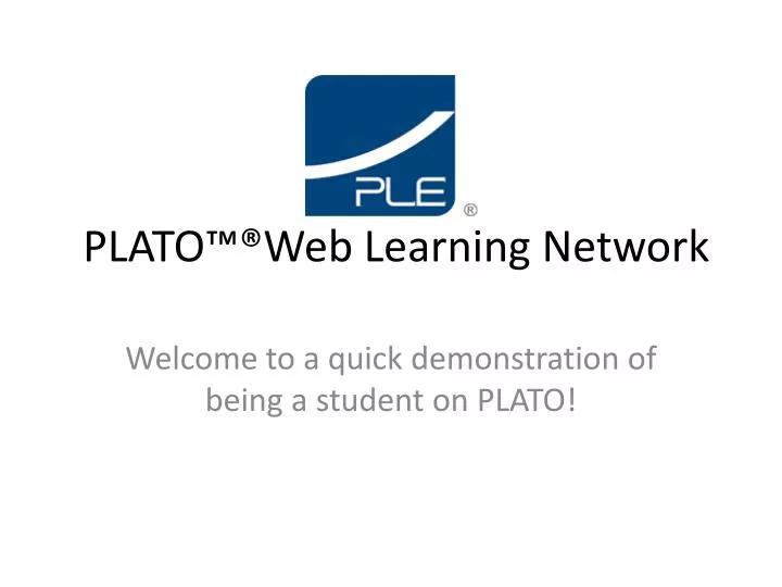 plato web learning network