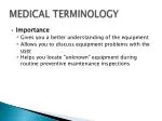 MEDICAL TERMINOLOGY - slide 1
