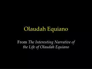 Olaudah Equiano