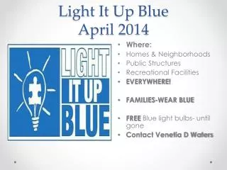 Light It Up Blue April 2014