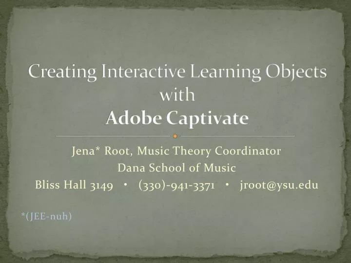 creating interactive learning objects with adobe captivate