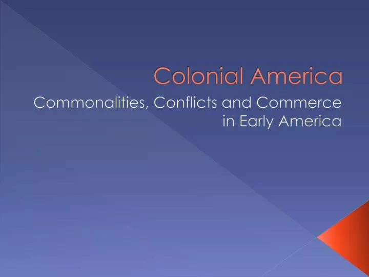 colonial america