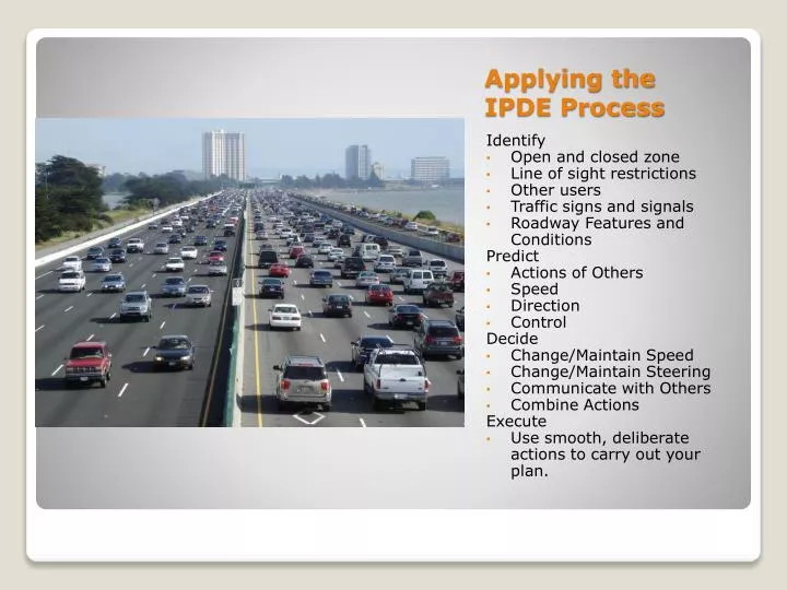 applying the ipde process