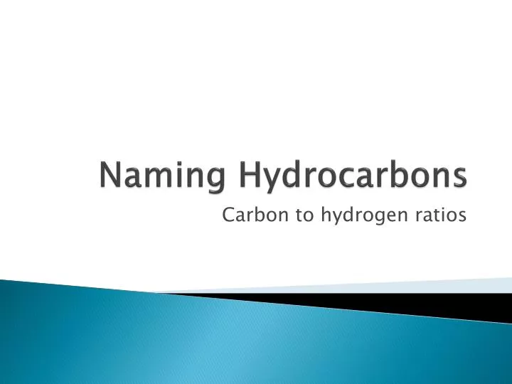 naming hydrocarbons