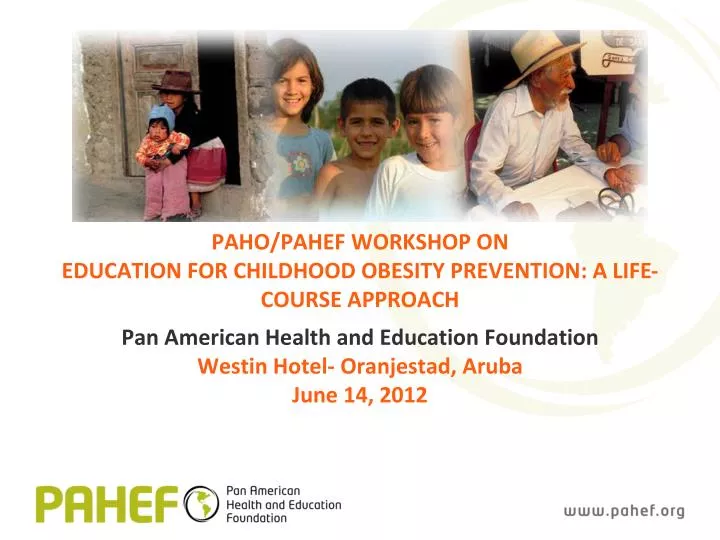 paho pahef workshop on education for childhood obesity prevention a life course approach