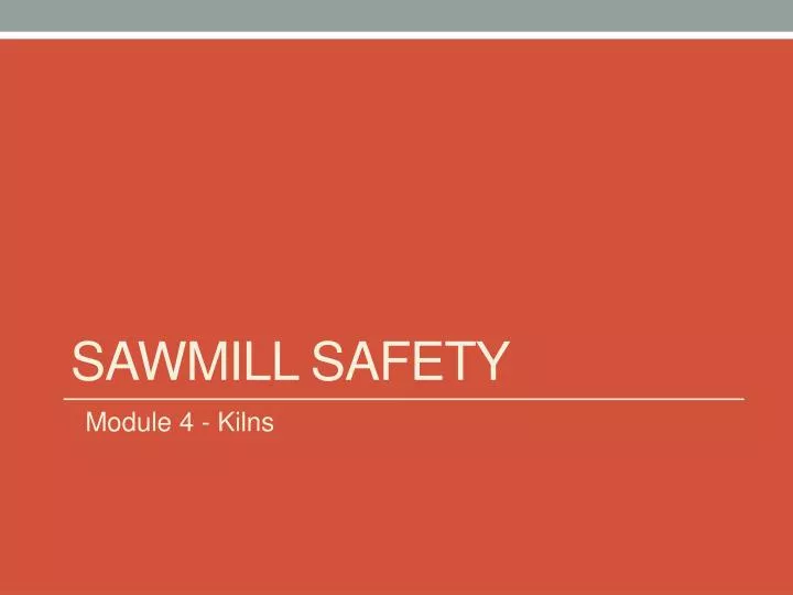 sawmill safety