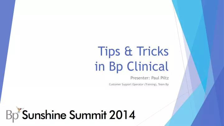 tips tricks in bp clinical