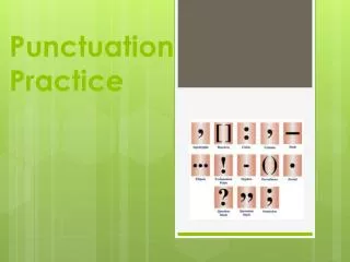 punctuation practice