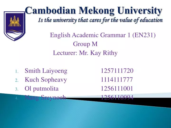 cambodian mekong university is the university that cares for the value of education