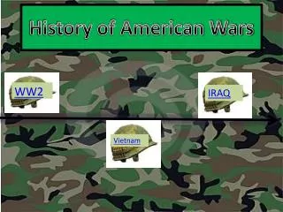 History of American Wars