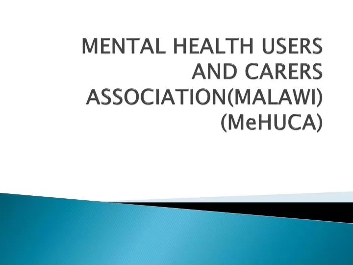 mental health users and carers association malawi mehuca