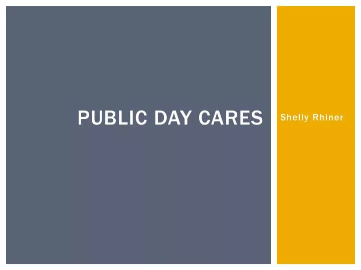 public day cares