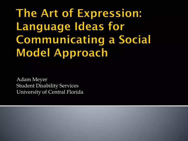 adam meyer student disability services university of central florida