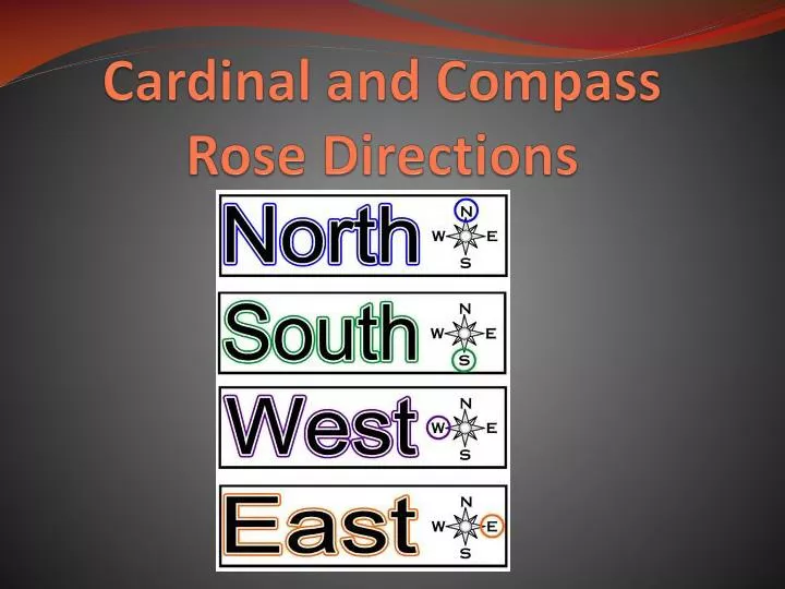 cardinal and compass rose directions