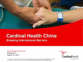 Cardinal Health China Breaking International Barriers