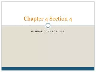 Chapter 4 Section 4