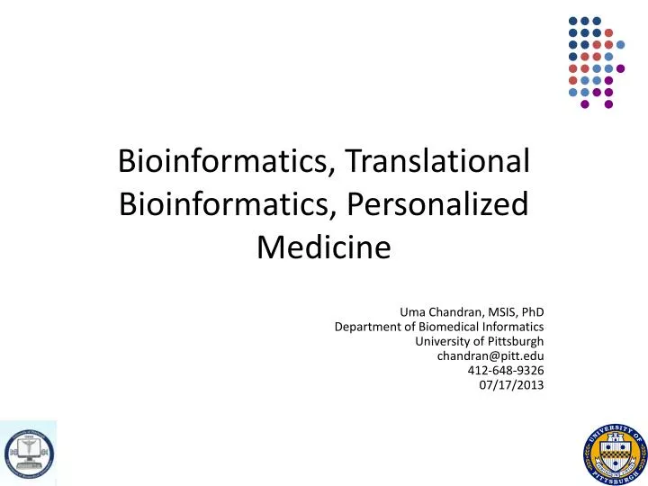 bioinformatics translational bioinformatics personalized medicine