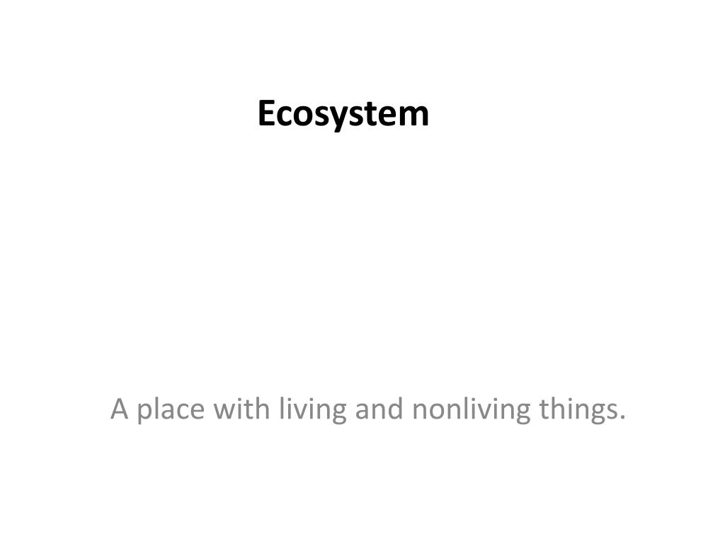 PPT - Ecosystem PowerPoint Presentation, free download - ID:2822225