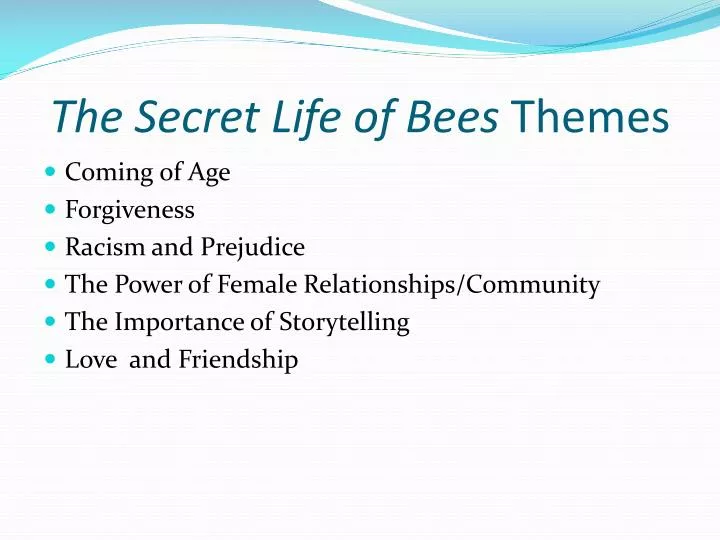 the secret life of bees themes