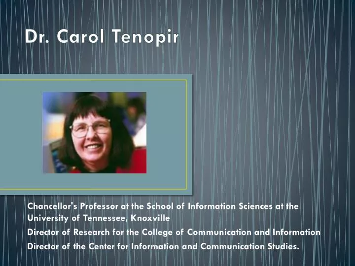 dr carol tenopir