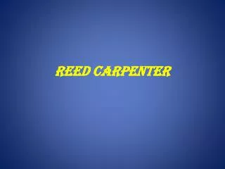 Reed Carpenter