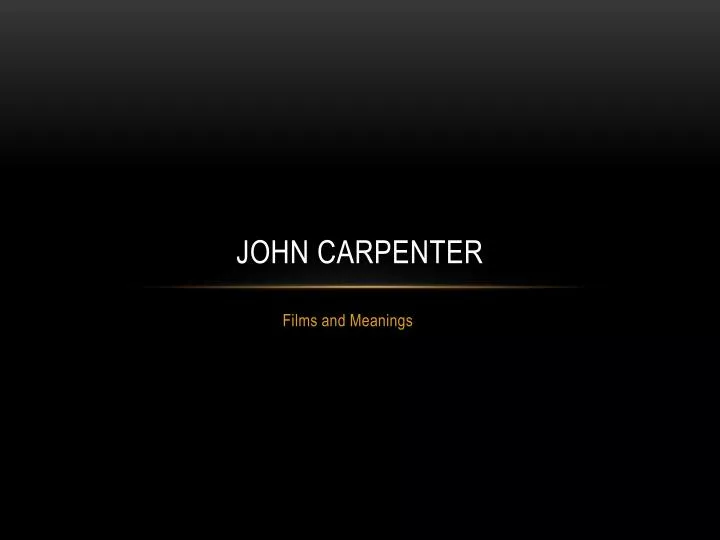 john carpenter