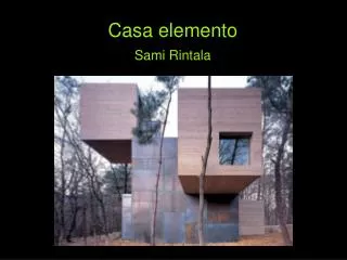 casa elemento