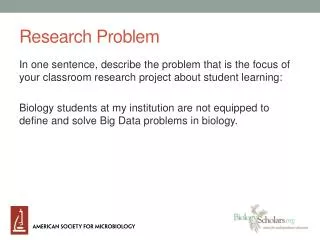 research problem