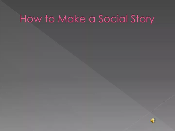 how to make a social story