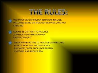 THE RULES: