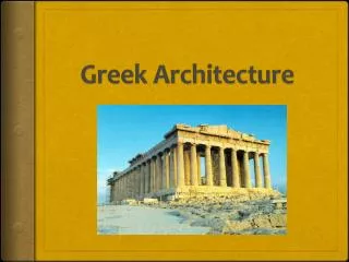 Greek Architecture