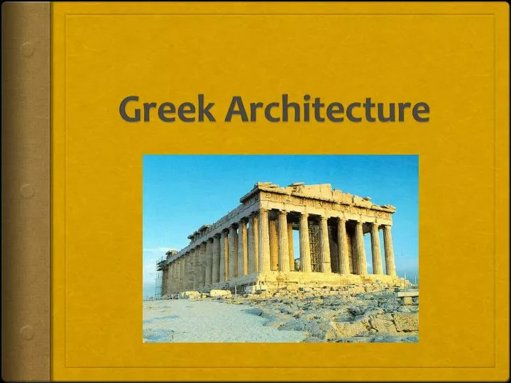 greek architecture