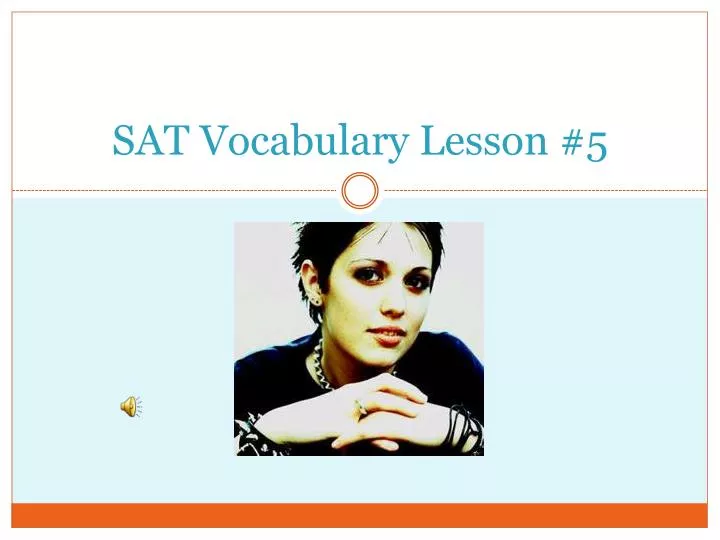sat vocabulary lesson 5