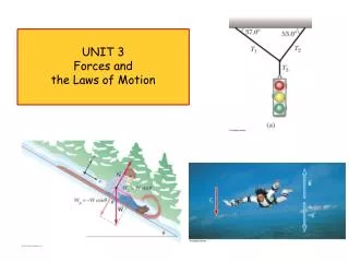 UNIT 3 Forces and the Laws of Motion