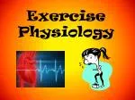 Exercise Physiology - slide 1
